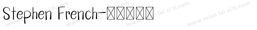 Stephen French字体转换
